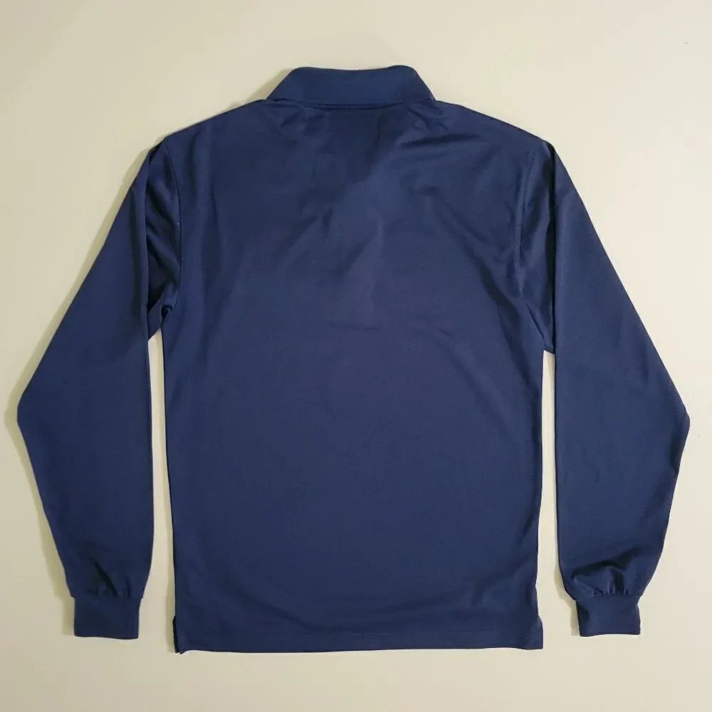 Sport-Tek® Women’s Navy Long Sleeve Micropique Sport-Wick® Polo